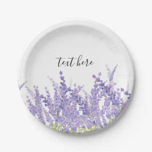 Lavendel, elegant, modern, trendig, floral , lila pappteller