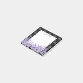 Lavendel, elegant, modern, trendig, floral , lila post-it klebezettel (angewinkelt)