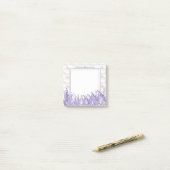 Lavendel, elegant, modern, trendig, floral , lila post-it klebezettel (Auf Schreibtisch)