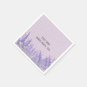 Lavendel, elegant, modern, trendig, floral , lila serviette (Ecke)