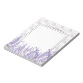 Lavendel, elegant, modern, trendig, floral notizblock (Rotiert)