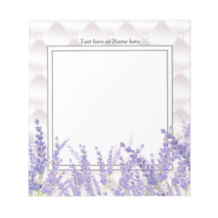 Lavendel, elegant, modern, trendy, floral notizblock