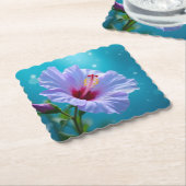 Lavendel Elegante: Hibiskus im Blut Untersetzer (angewinkelt)