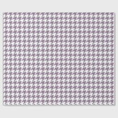 Lavendel Elegantes Hahnentrittmuster Geschenkpapier (Flach)