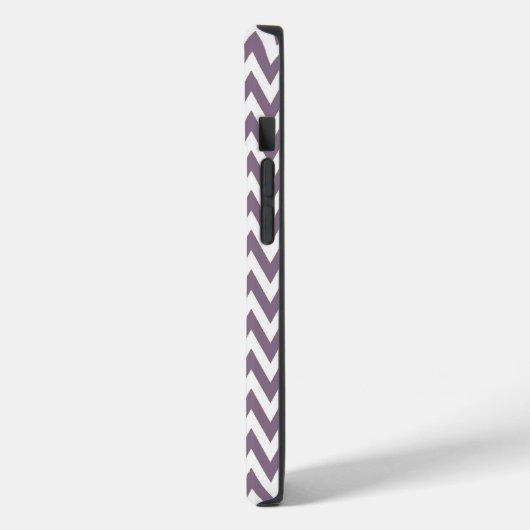 Lavendel Elegantes Zickzack Design mit Monogramm Case-Mate iPhone Hülle (Rückseite / Links)