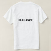 Lavendel-Eleganz T-Shirt (Design Rückseite)