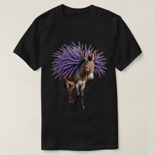 Lavendel-Esel T-Shirt (Design vorne)
