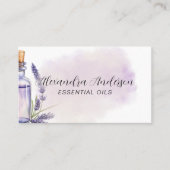 Lavendel Essential Oils Blumenfarbe Visitenkarte (Vorderseite)