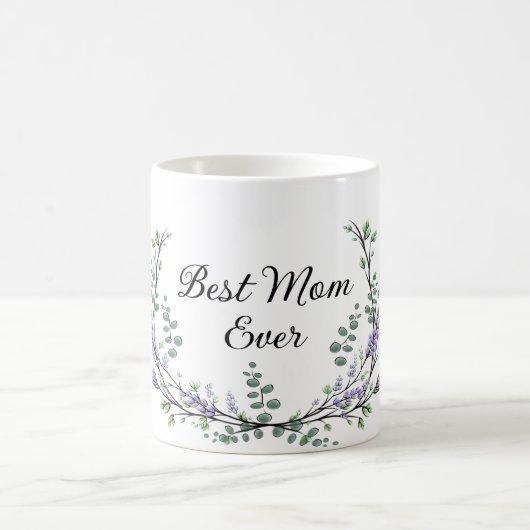 Lavendel Eucalyptus Beste Mutter aller Zeiten Kaffeetasse (Mittel)