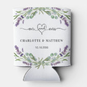 Lavendel eucalyptus greenery mrs herz hochzeit dosenkühler (Rückseite)