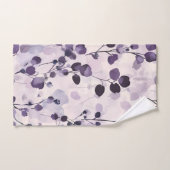Lavendel Eucalyptus Watercolor Floral Badhandtuch Set (Handtuch)