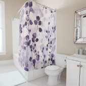 Lavendel Eucalyptus Watercolor Floral Duschvorhang (Beispiel)