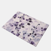 Lavendel Eucalyptus Watercolor Floral Fußmatte (Schrägansicht)