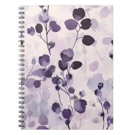 Lavendel Eucalyptus Watercolor Floral Notizblock