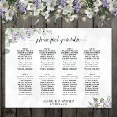 Lavendel Eukalyptus 8 Tabelle Hochzeitstabelle Poster