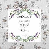 Lavendel Eukalyptus Begrüßung Poster