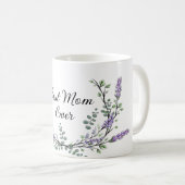 Lavendel Eukalyptus beste Mutter ever Kaffeetasse (VorderseiteRechts)