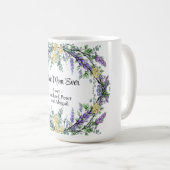 Lavendel-Eukalyptus-Gelbe Rosenmutter Kaffeetasse (VorderseiteRechts)