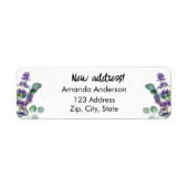 Lavendel Eukalyptus hat neue Rücksendeadresse vers (Vorne)