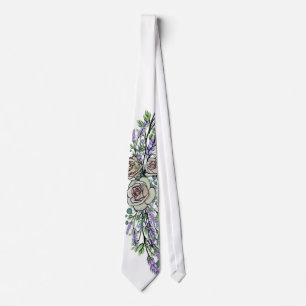 Lavendel-Eukalyptus-Rosen Krawatte