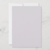 Lavendel Exquisite Florale Hochzeit Einladung (Rückseite)