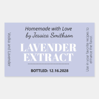 Lavendel-Extrakt Modern Label Aufkleber ZEX_001d