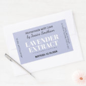 Lavendel-Extrakt Modern Label Aufkleber ZEX_001d (Umschlag)