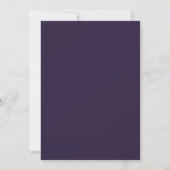 Lavendel Fall Blumenwasser-Brautparty Einladung (Rückseite)
