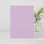 Lavendel Farbe Einladung (Stehend Vorderseite)