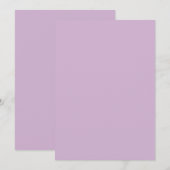 Lavendel Farbe Einladung (Vorne/Hinten)