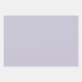 Lavendel-Federmuster und festes Wrapping-Papier Geschenkpapier Set (Vorderseite 3)