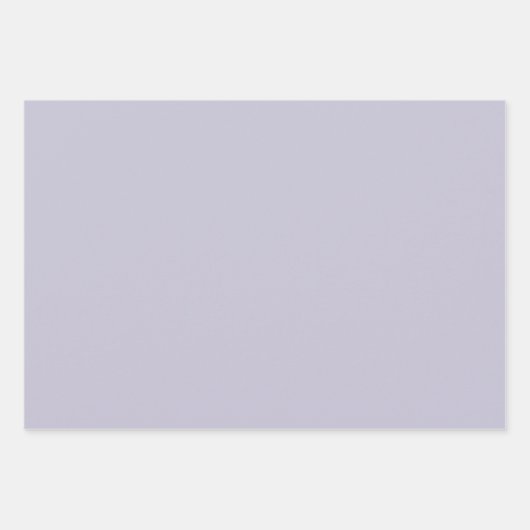 Lavendel-Federmuster und festes Wrapping-Papier Geschenkpapier Set (Vorderseite 3)