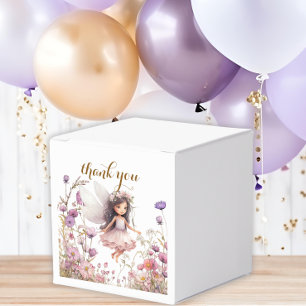 Lavendel-Fee Wildblumen-Pixie-Geburtstag Geschenkschachtel