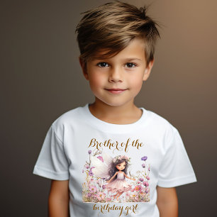 Lavendel-Fee Wildflower-Bruder des Geburtstagsmädc T-Shirt
