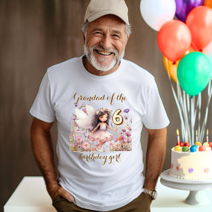 Lavendel-Fee Wildflower Großvater des Geburtstagsm T-Shirt