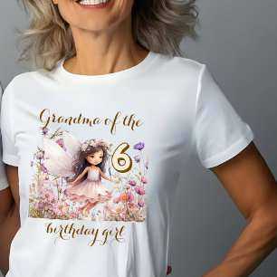 Lavendel-Fee Wildflower Oma des Geburtstagskindes T-Shirt