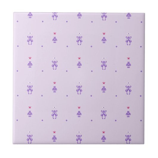 Lavendel-Feen-Runen Fliese (Vorderseite)