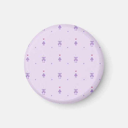 Lavendel-Feenzauber-Runen  Magnet (Vorne)