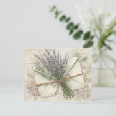 Lavendel  feiertagskarte (Stehend Vorderseite)