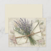 Lavendel  feiertagskarte (Vorne/Hinten)