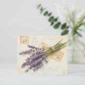 Lavendel feiertagskarte (Stehend Vorderseite)