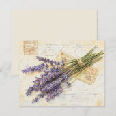 Lavendel feiertagskarte (Vorne/Hinten)
