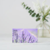 Lavendel Feld 1-26 Visitenkarte (Stehend Vorderseite)