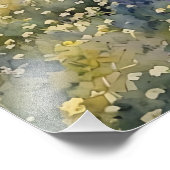 Lavendel-Feld Aquarell Fotodruck (Ecke)
