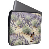 Lavendel-Feld Ätherisches Öl-Wasserfarbenmuster Laptopschutzhülle (Vorne Rechts)