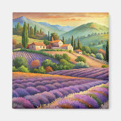 Lavendel Feld in der Provence. Magnet (Vorne)