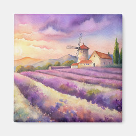 Lavendel Feld in der Provence. Magnet