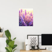 Lavendel-Feld-Ruhe-Wandkunst Poster (Heimbüro)