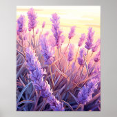 Lavendel-Feld-Ruhe-Wandkunst Poster (Vorne)