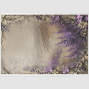 Lavendel-Feld Shabby Chic Digital-Mixed-Media Seidenpapier